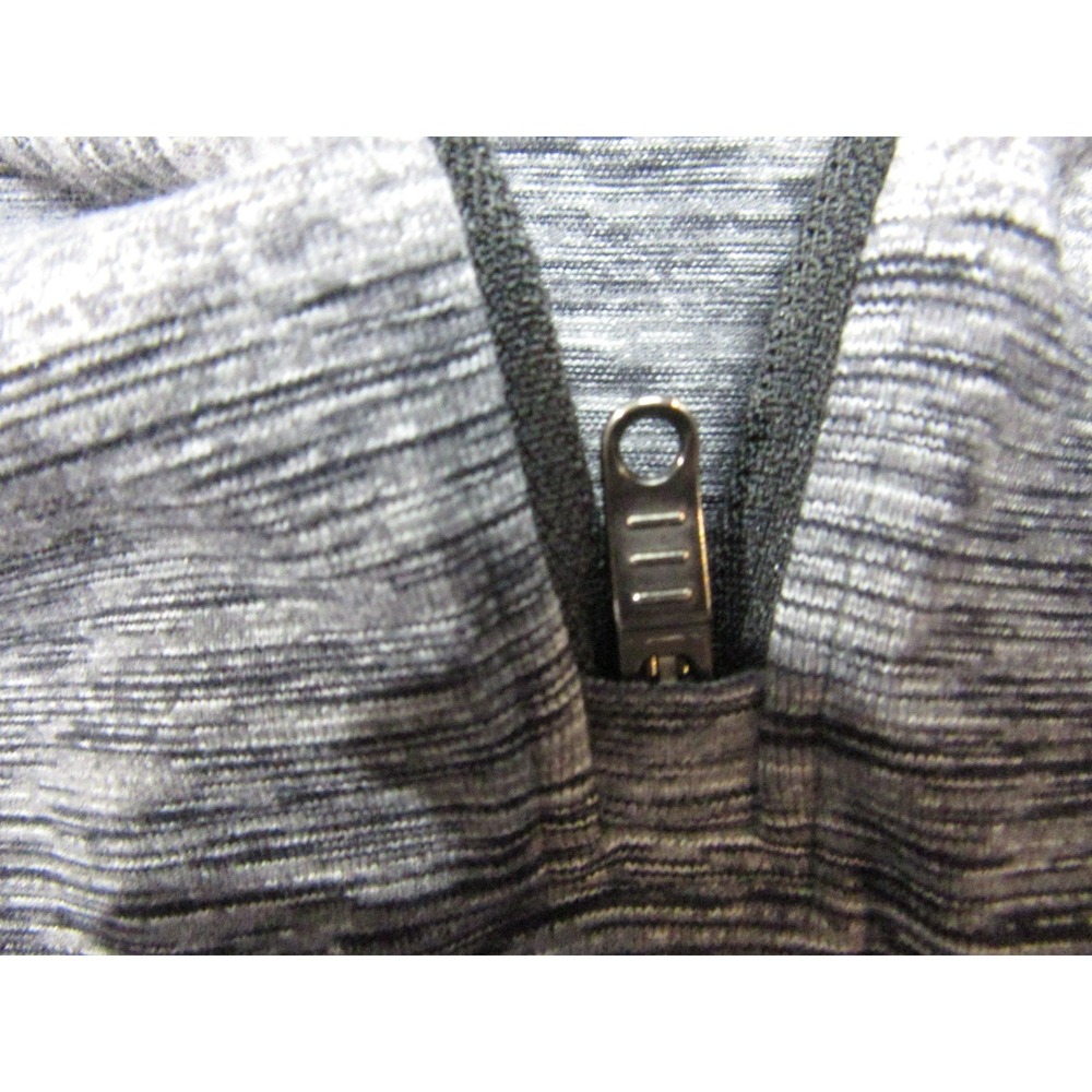 Lululemon Shirt Men XL Gray Universal Stripe Black Soot Light White Core 1/4 Zip - Picture 3 of 11